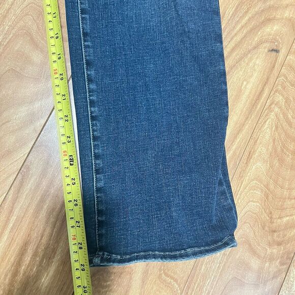 NYDJ Jeans Womens 8P Blue Relaxed Straight Leg Mid Rise Stretch Denim Lift Tuck - Picture 7 of 7